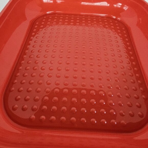 Vintage Season N Serve Large Meat Marinade Tenderizer Container With Lid Red - Picture 6 of 11